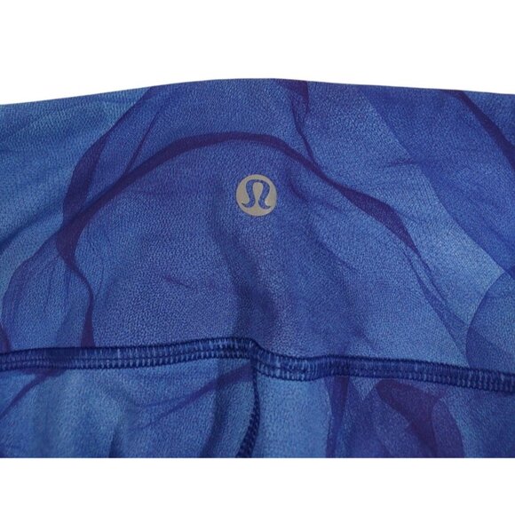 Worn Once! Lululemon Wunder Under Pant Leggings Midnight Tulle Blue Sz 6 Rare - Picture 6 of 6